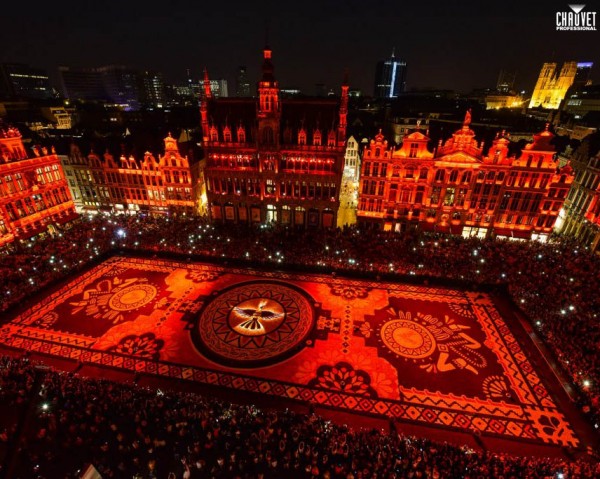 Brussels’ Grand Place Biannual Flower Carpet Blooms With CHAUVET Professional