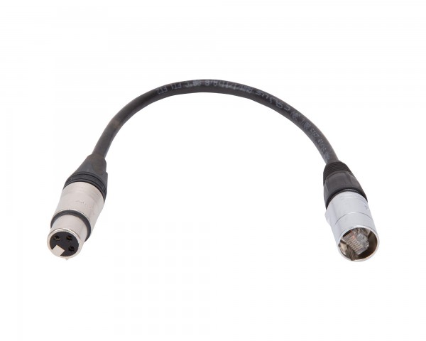 RCF CBLETHERCONXLRF Adapter for XLR Female to RJ45 RDNet 0.2m - Main Image