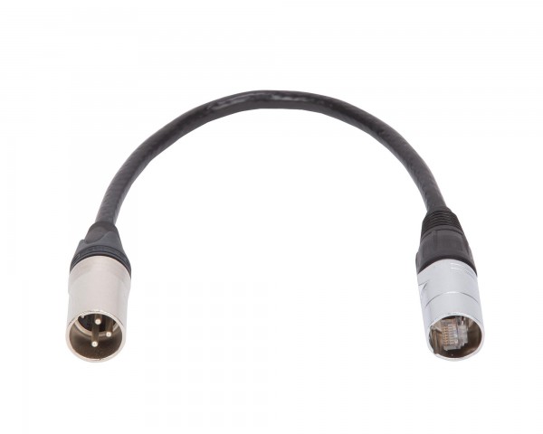 RCF CBLETHERCONXLRM Adapter for XLR Male to RJ45 RDNet 0.2m - Main Image