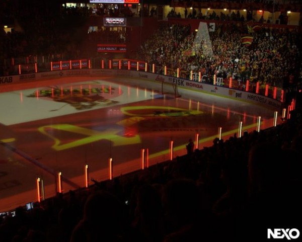 NEXO GEO S Line Array Flies Above the Ice