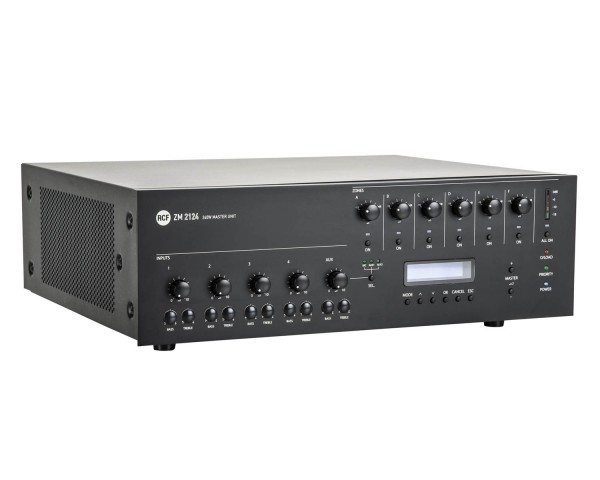 RCF ZM2124 Powered Master Unit with 4 Inputs (2xMic/2xUniversal) - Main Image