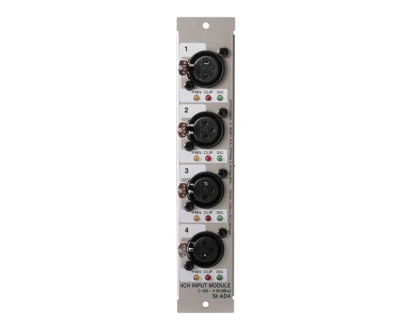 Roland Pro AV *B-GRADE* SI-AD4 4Ch Analogue Input Module (4 x XLR in) - Main Image