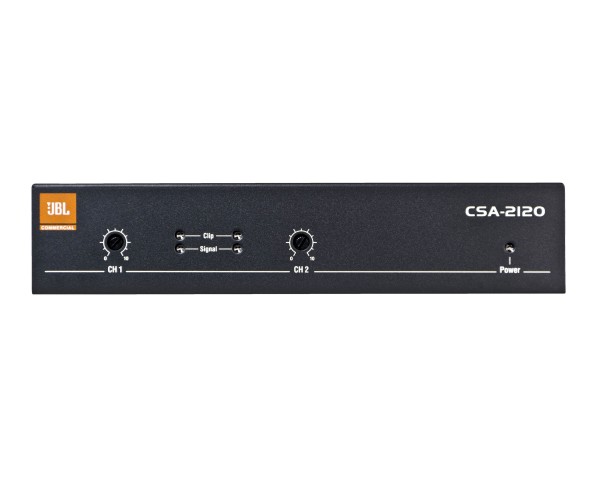 JBL CSA2120 2x120W Commercial Power Amp 1U Half Rack - Main Image