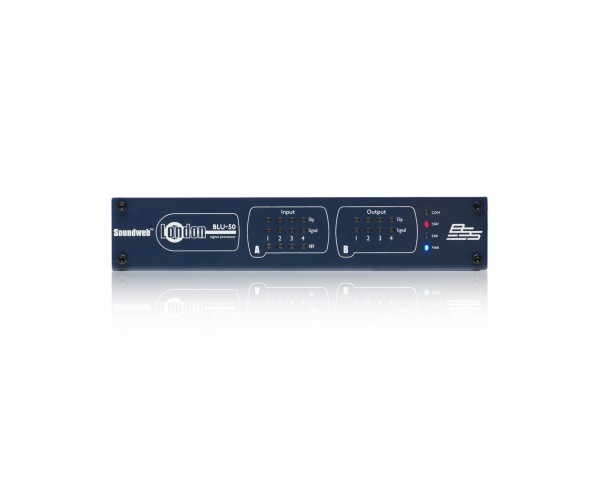 BSS BLU50 Soundweb London - 4-In / 4-Out 1U HALF Rack - Main Image