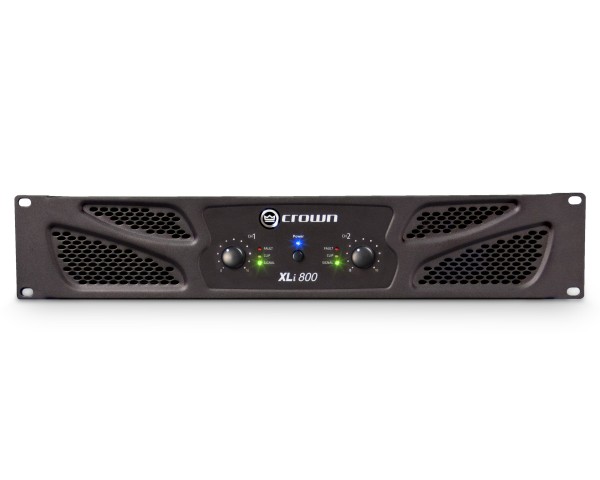 Crown XLi 800 Rugged Power Amp 2 x 300W @ 4Ω 2U - Main Image