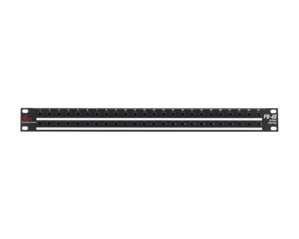 dbx PB48 48-Way Patch Bay with 48 Front and Rear Points 1U - Main Image