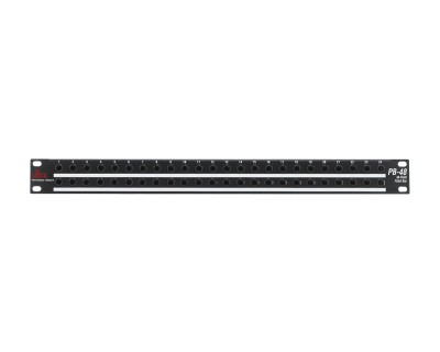 PB48 48-Way Patch Bay with 48 Front and Rear Points 1U