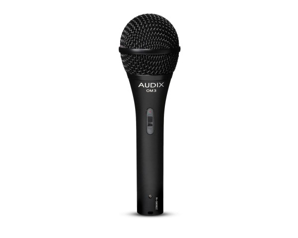 Audix OM3/S Hypercardioid Live, Studio and Broadcast Mic with Switch - Main Image