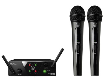 WMS40 MINI Dual Handheld Wireless Mic System ISM2/3 