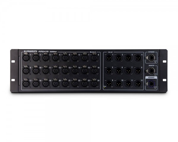 Allen & Heath AR2412 AudioRack 24in/12out for QU, GLD and SQ Consoles 4U - Main Image