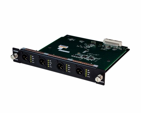 Allen & Heath MDOUT Output Module 4x Stereo AES3 XLR 96kHz for DX32 dLive - Main Image