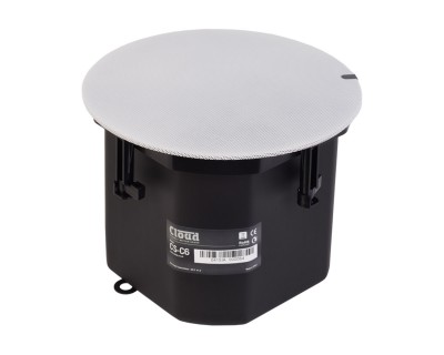 CS-C6W White 6" 2-Way Metal Enclosed Ceiling Speaker 100V/16Ω