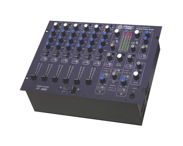 Formula Sound FF6000 6Ch Dual Format 19 DJ Mixer with Linear Faders - Main Image