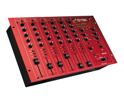 FSM600 6Ch 12i/p 19" Fixed Format DJ & Club Mixer Red