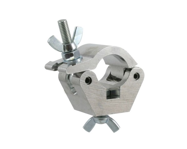 Doughty T57200 Clamp 50mm Half Coupler with Wing Nut and Bolt SILVER - Main Image