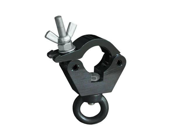 Doughty T58015 Slimline Hanging Clamp with M12 Eye Nut 340Kg BLACK - Main Image