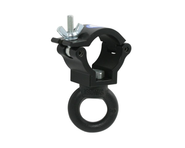 Doughty T5899001 38mm Atom Hanging Clamp with Ring SWL 100Kg BLACK - Main Image