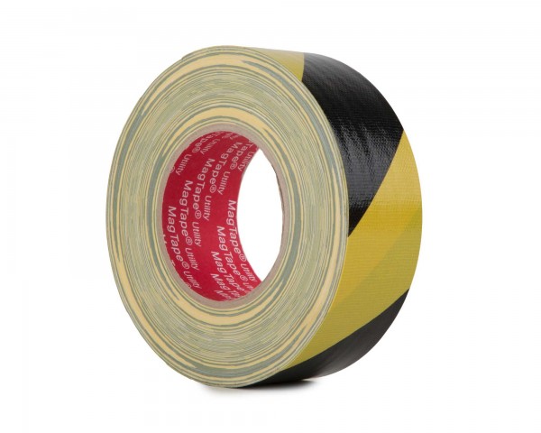 Le Mark MagTape UTILITY Gloss Gaffer Tape 50mmx50m BLACK/YELLOW - Main Image