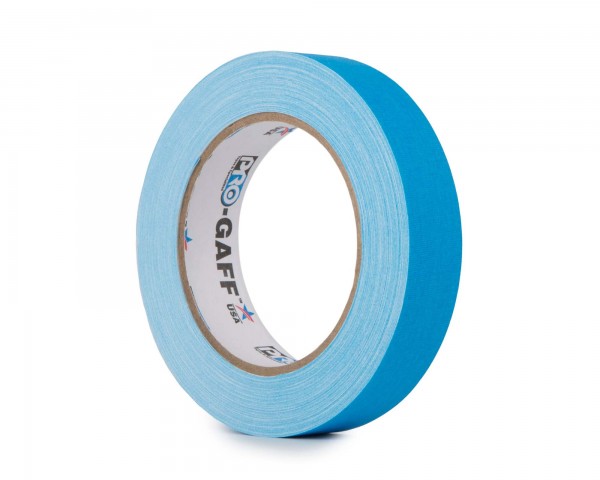 Le Mark Pro Gaff FLUORESCENT Gaffer Tape 24mm x 25yds BLUE - Main Image