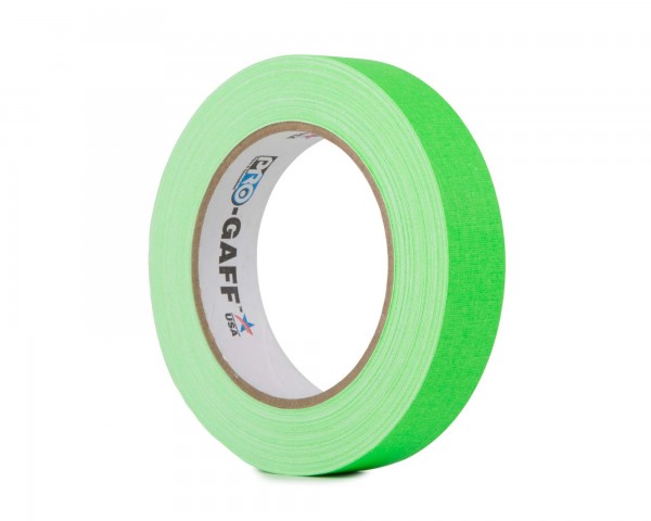 Le Mark Pro Gaff FLUORESCENT Gaffer Tape 24mm x 25yds GREEN - Main Image