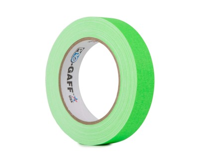 Pro Gaff FLUORESCENT Gaffer Tape 24mm x 25yds GREEN