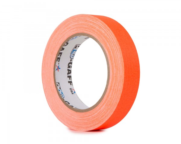 Le Mark Pro Gaff FLUORESCENT Gaffer Tape 24mm x 25yds ORANGE - Main Image