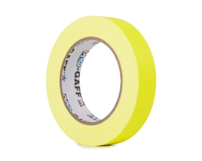 Pro Gaff FLUORESCENT Gaffer Tape 24mm x 25yds YELLOW