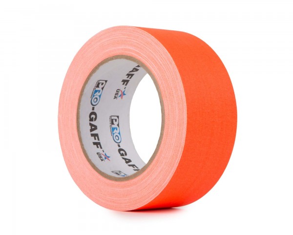 Le Mark Pro Gaff FLUORESCENT Gaffer Tape 48mm x 25yds ORANGE - Main Image