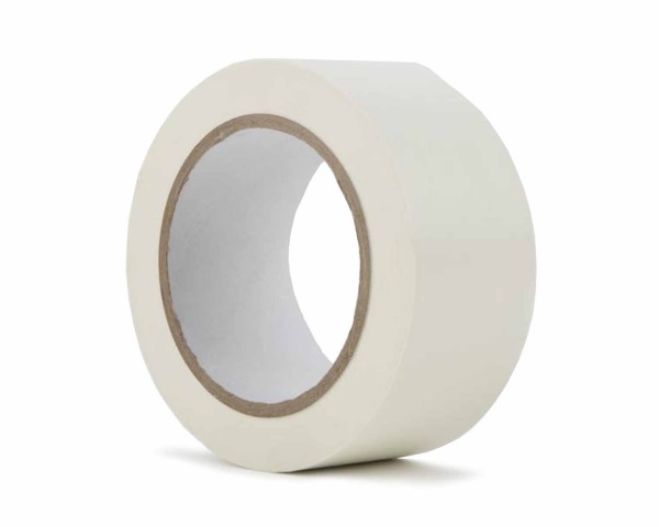 Le Mark PVC Dance Floor Marking Tape 50mmx33m (3 Core) MATT WHITE - Main Image