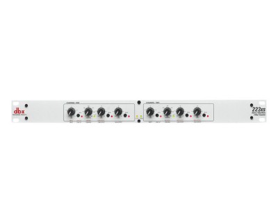 223XS Stereo 2/Mono 3-Way Crossover - XLR Version Silver 1U