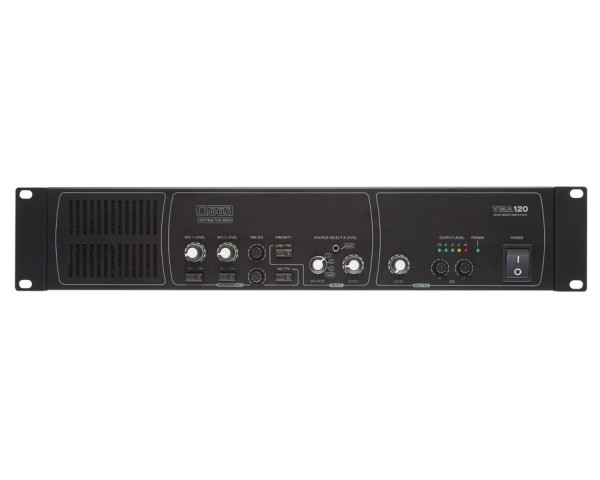 Cloud Contractor VMA120 Mixer Amplifier 4-Line/2 Mic In 120W 4Ω or 100V-Line 2U - Main Image