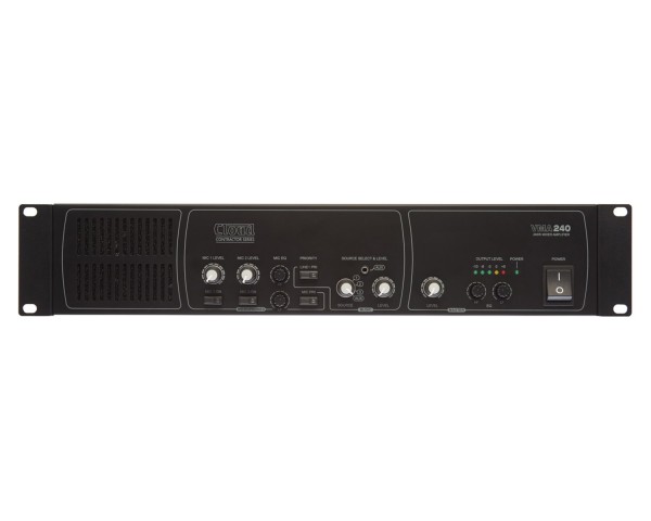 Cloud Contractor VMA240 Mixer Amplifier 4-Line/2-Mic In 240W 4Ω or 100V-Line 2U - Main Image