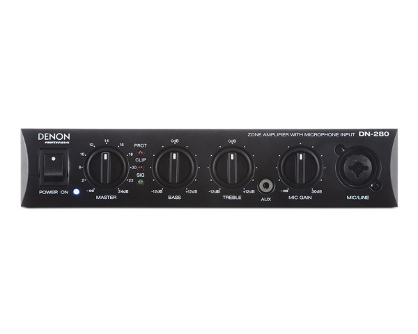Denon DN280 Zone Amplifier 100W 1x Line/Mic Input 4Ω/100/70v - Main Image