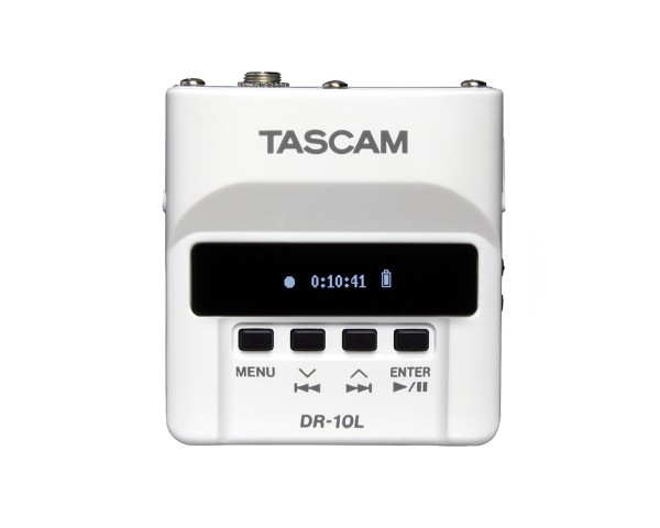 TASCAM DR-10L Digital Audio Recorder with Lavalier Microphone WHITE - Main Image