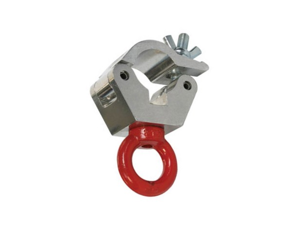 Doughty T57207 Hanging Clamp with Red Eye Loads up to 500kg SILVER - Main Image