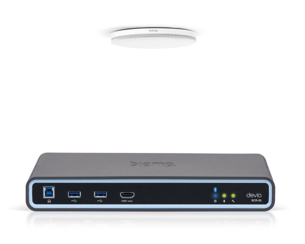 Biamp Devio SCR-25CX Conferencing Hub 1x SCR-25 and TCM-XEX White - Main Image