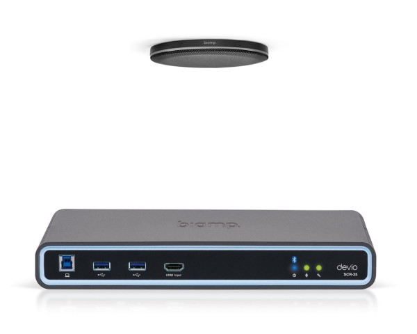 Biamp Devio SCR-25CX Conferencing Hub 1x SCR-25 and TCM-XEX Black - Main Image