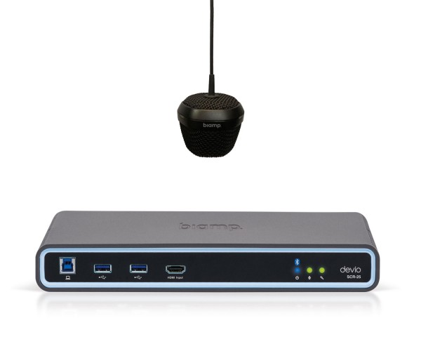 Biamp Devio SCR-25C Conferencing Hub 1x SCR-25 and 1x DCM-1 Black - Main Image