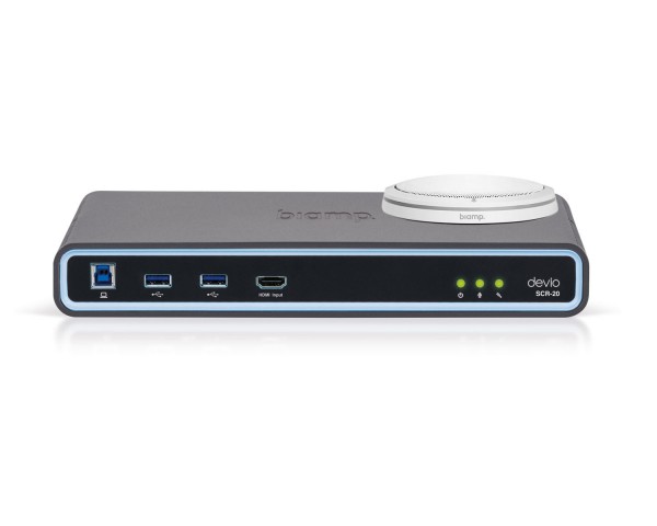 Biamp Devio SCR-20TX Conferencing Hub 1x SCR-20 and 1x TTM-XEX White - Main Image