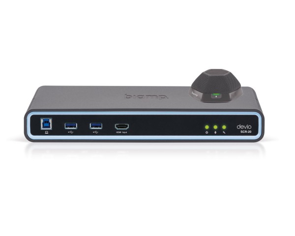 Biamp Devio SCR-20T Conferencing Hub 1x SCR-20 and 1x DTM-1 Black - Main Image