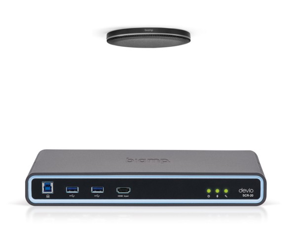 Biamp Devio SCR-20CX Conferencing Hub 1x SCR-20 and 1x TCM-XEX Black - Main Image