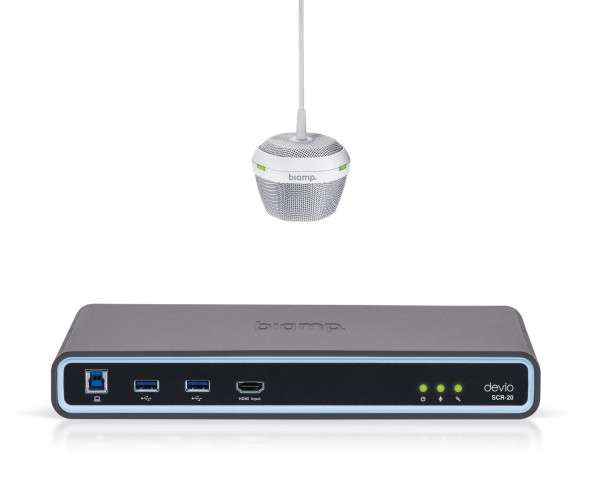 Biamp Devio SCR-20C Conferencing Hub 1x SCR-20 and 1x DCM-1 White - Main Image