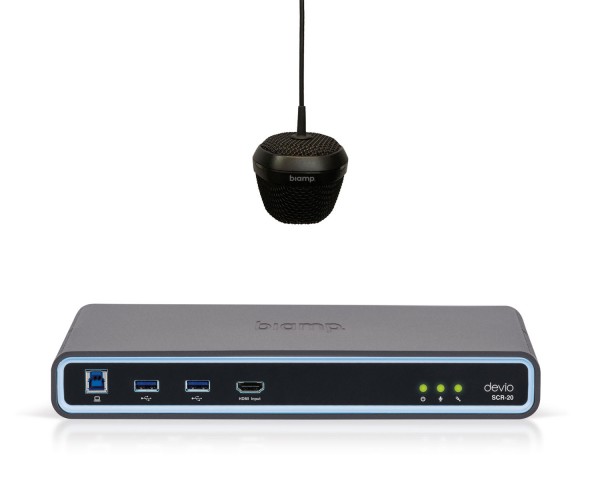 Biamp Devio SCR-20C Conferencing Hub 1x SCR-20 and 1x DCM-1 Black - Main Image