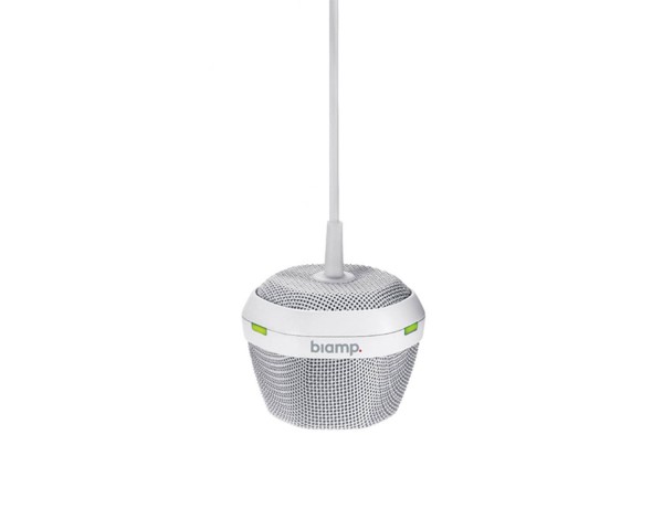 Biamp Devio DCM-1WHITE3M Beamtracking Ceiling Pendant Mic White - Main Image