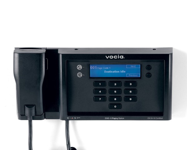 Biamp Vocia EWS10-10 10-Button Emergancy Wall-Mount Paging Station EN54 - Main Image