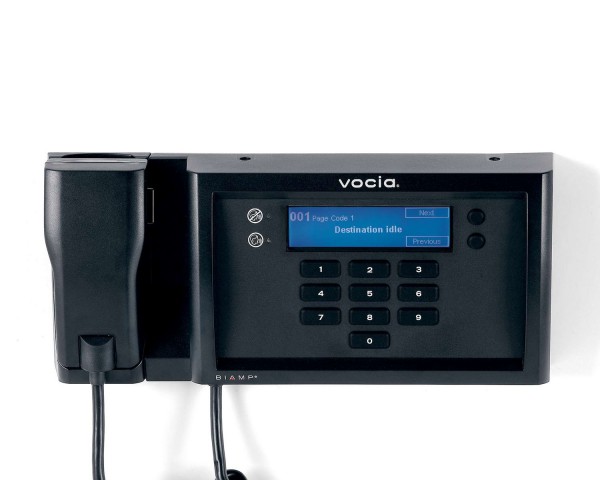 Biamp Vocia WS-10 10-Button Wall-Mount Paging Station Inc Handheld Mic - Main Image