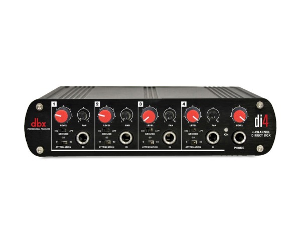 dbx Di4 Active 4 Channel DI Box with Stereo Line Mixer - Main Image