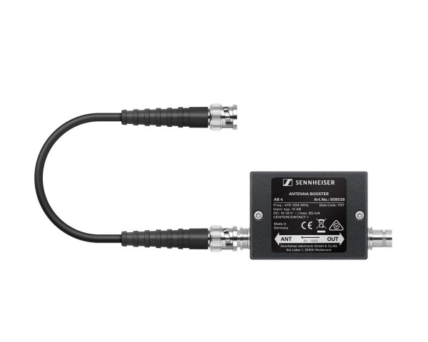 Sennheiser AB4-GBW In-line +12dB Antenna Booster 606-678MHz CH38-CH46 - Main Image