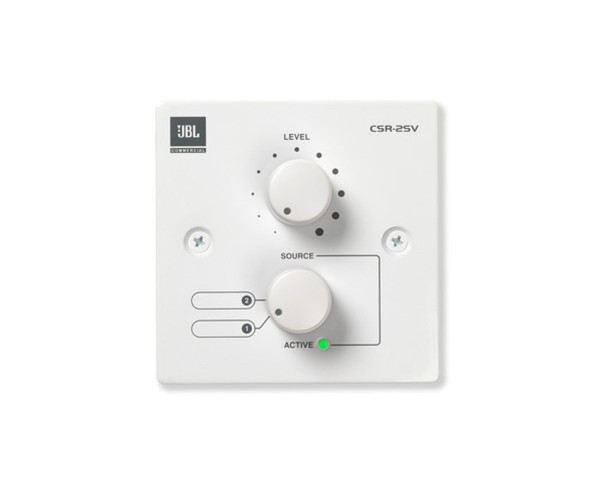 JBL CSR2SV Wall Mounted 2 Source and Volume Remote Control White - Main Image