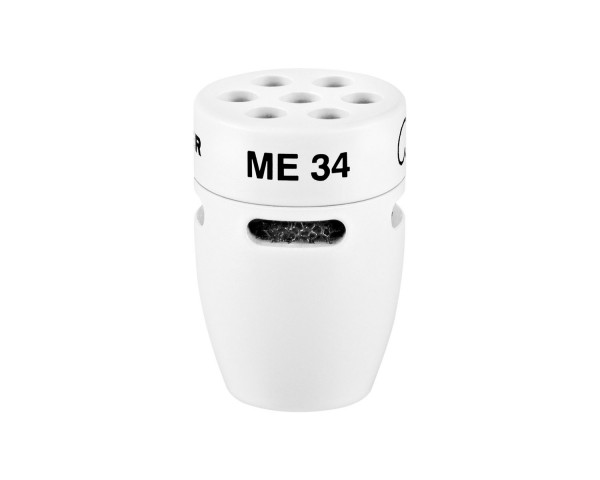 Sennheiser ME34W Miniature Mic Head Cardioid for MZH Gooseneck WHITE - Main Image